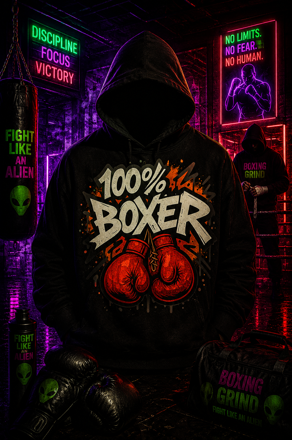 “100% BOXER Hoodie”